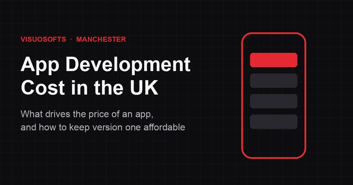 App development cost in the UK: planning the scope of a web and mobile app