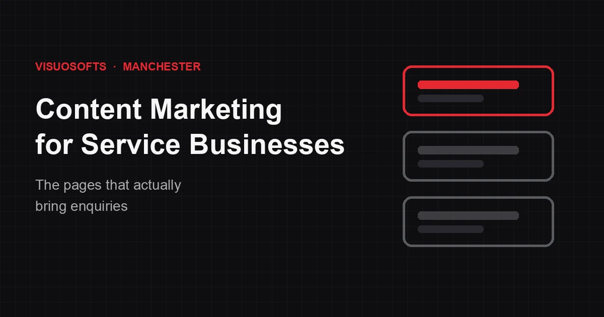 Content Marketing for Service Businesses: What Actually Brings Enquiries