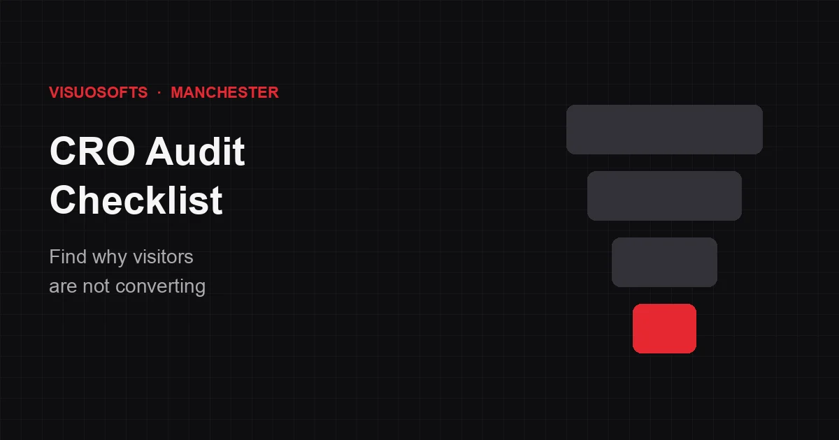 CRO audit checklist for improving website conversion rate
