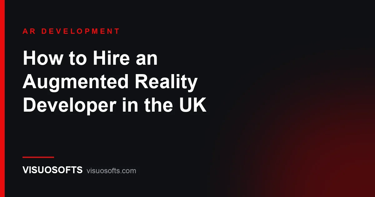 Hiring an augmented reality developer in the UK: developer testing an AR app on a phone