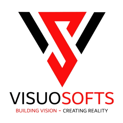 Visuosofts — augmented reality agency logo
